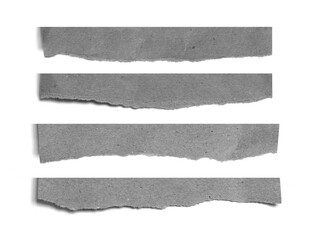ripped paper on white background and have copy space for design in your work.