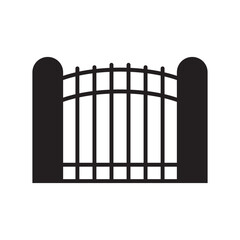 fence icon vector