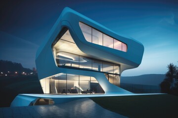 Fototapeta premium a futuristic home with touch screens, voice control, and other cutting-edge technologies, created with generative ai