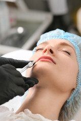 Woman and beauty injections