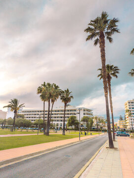 Cala Millor Streets at Golden Hour, Mallorca, Spain
