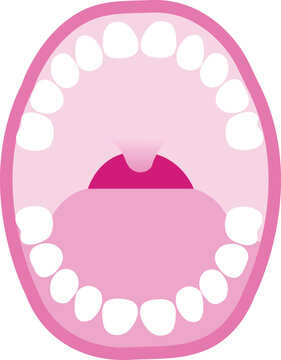 illustration of a Mouth vector image or clipart
