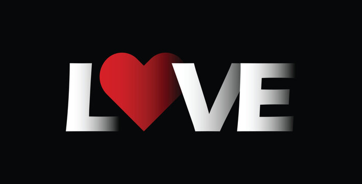 Love vector image or clipart