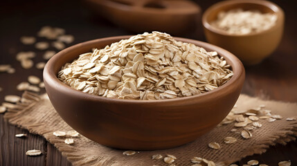 bowl of rolled oats