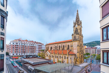 Fototapeta premium Parish of San Ignacio in the Gros neighborhood in the city of San Sebastian, Basque Country