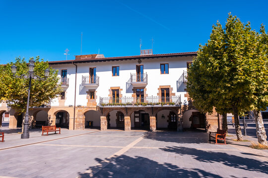 Lazkao Town Hall in the province of Gipuzkoa next to Tolosa, Basque Country