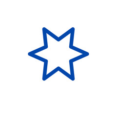 Obraz premium blue star astrological symbol