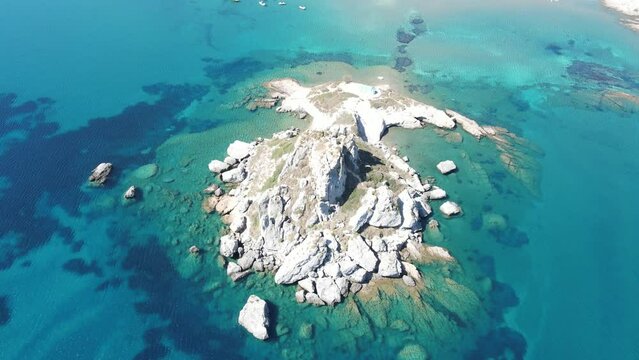 Exotic Kastri isle in Kefalos village, Kos island, Greece