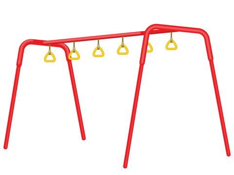 Vector illustration of trapeze rings isolated on white background