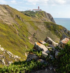 Fototapeta na wymiar Cabo da Roca Lighthouse in Sintra, Portugal