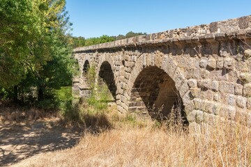 Old Roman bridge of Vila Formosa in Portalegre