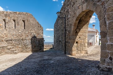 Ancient fortification that protected the village of Marvao in the district of Portalegre, Portugal