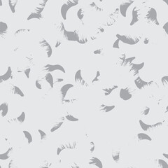 Monochrome Tropical Leaf Seamless Pattern Design