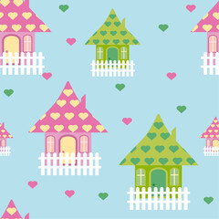 children's pattern of fairy houses