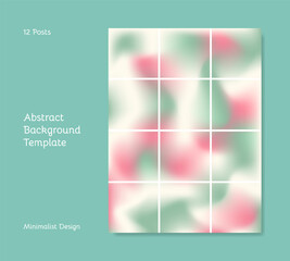 Square holographic background template for social media feeds.