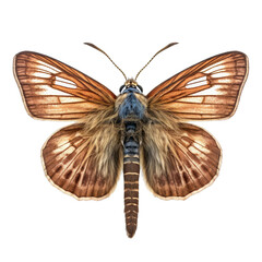 Dingy skipper butterfly -  Erynnis tages. Transparent PNG. Generative AI