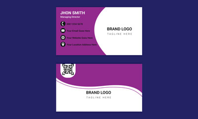 Creative and Clean Business Card Template for company Corporate Style pink Or white Colors.
Modern and simple business card design . Professional business card design .