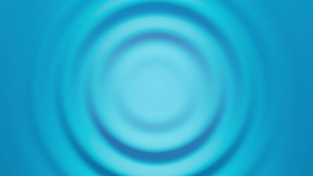 Blue background with abstract light texture with ripple effect. Seamless loop of clean and corporate template. Business circle animation. Liquid surface with waves come from center.