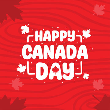 canada day background vector illustration