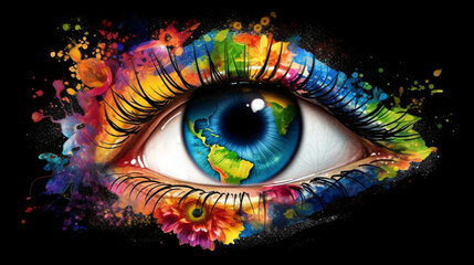 Fantasy Colorful Eye