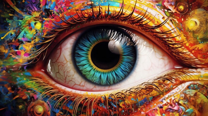 Fantasy Colorful Eye