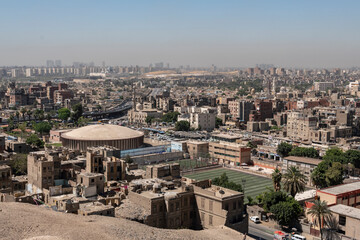 Vista panorámica aerea de la ciudad del El Cairo, Egipto. 