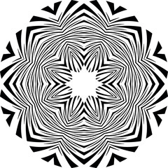 Fototapeta premium abstract black halftone dots.white halftone dots in vortex form. Geometric art. Trendy design element.Circular and radial lines volute, helix.Segmented circle with rotation