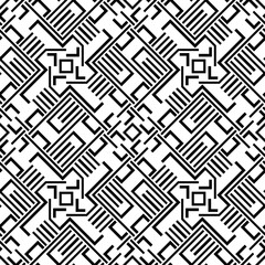 Seamless models. Modern stylish texture. Monochrome, simple. Vector.