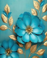 The banner has a turquoise background with floral wallpaper. (Generative AI)