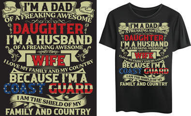 I am a dad of a freaking awesome daughter, tshirts,tee, graphi, illustration, digital and custom vector 