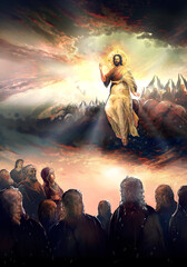 The ascension of Jesus Christ