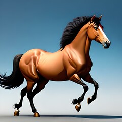 horse illustration design generative ai