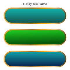 Set Of Luxury Golden Arabic Islamic Banner Title Frame Text Box Border Transparent Background