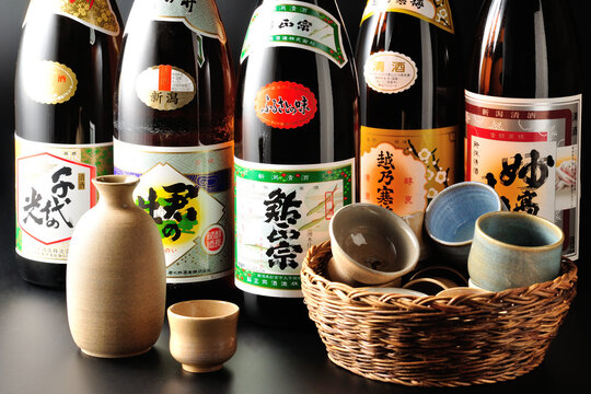 日本酒集合写真｜クローズアップ
