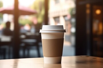Blank Takeaway Coffee Cup 