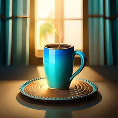 Coffee, Illustration of a cup of hot coffee