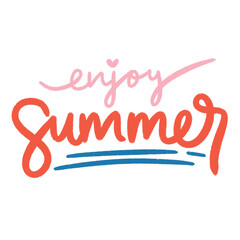 Enjoy Summer Hand Lettering