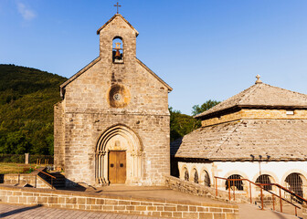 Santiago church in Roncesvalles on the Camino de Santiago, Spain