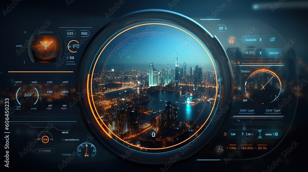 Aufkleber futuristic interface hud design.hud,gui for game background design. technology background. digital d