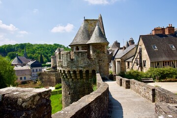 Fototapeta na wymiar Old castle, Fougères