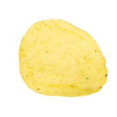 Potato chips on a transparent background