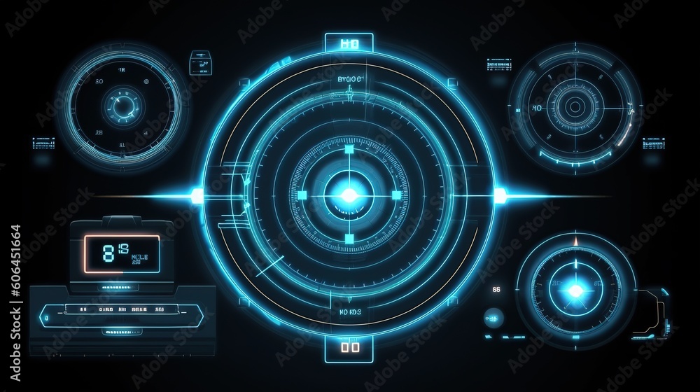 Aufkleber set elements 2021 for hud interface. hud,gui for game background design. technology background. digi