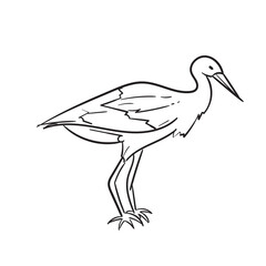 illustration of an Stork Pose