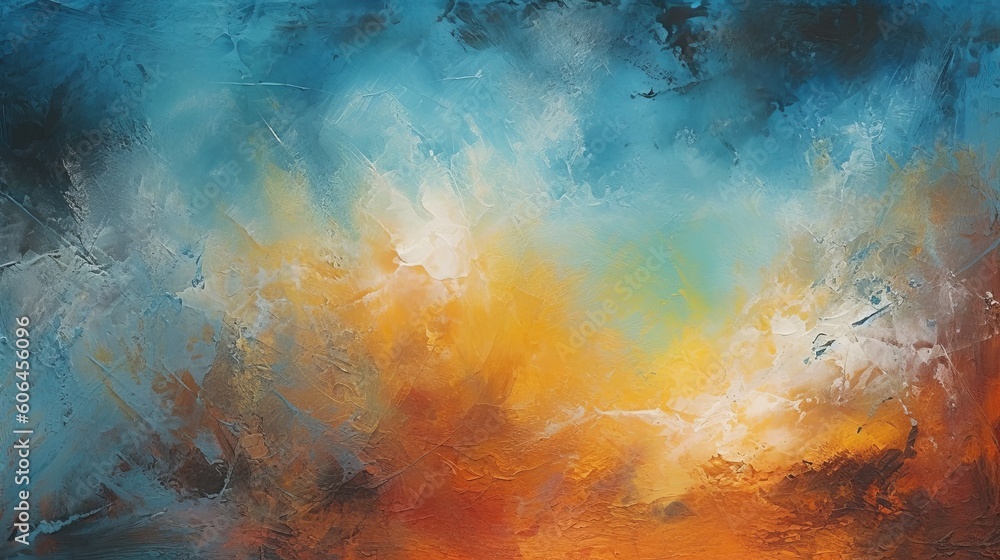 Poster abstract painting background or texture, background with space for text, generative ai