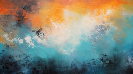 Plakat abstract painting background or texture, background with clouds, Generative AI