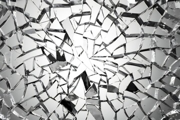 Shattered Broken Glass Texture Generative AI