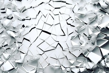 Shattered Broken Glass Texture Generative AI