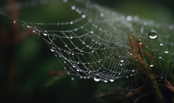 spider web with dew HD 8K wallpaper Stock Photography Photo Image