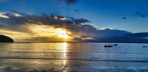 sunset beach, por do sol