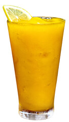 Glass of orange juice drink